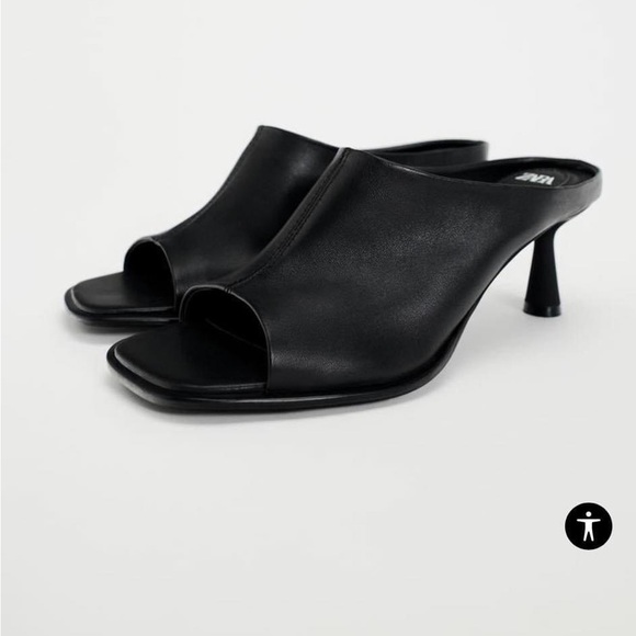 ZARA SLIP ON SANDALS WORN ONCE SIZE 37 - Picture 3 of 8